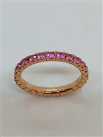 Anello Donna in Oro Zaffiro rosa Gaddi Gioielleria AN46PG